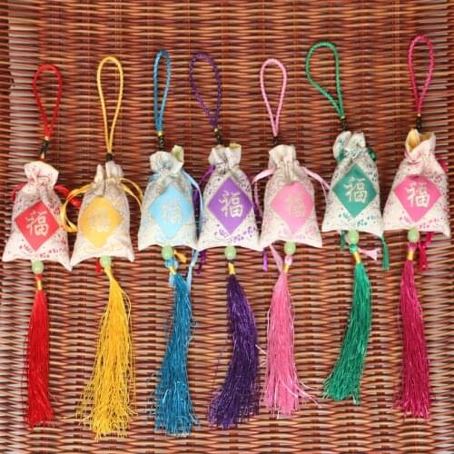 5Pcs Traditional Chinese Medicine Spice Fragrance Sachet Bag Car Wardrobe Incense Pulling Type Peace Sachets Sachet