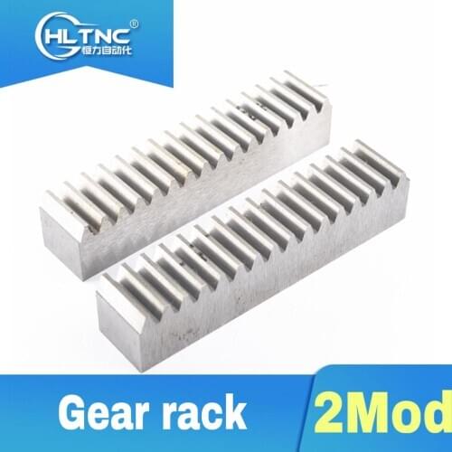6 set 2M 2.0 Mod 20*20 1000mm mod Gear and 2M20Tinner hole 16mm keyway5 rack Precision rack (straight teeth) Toothed rack cnc