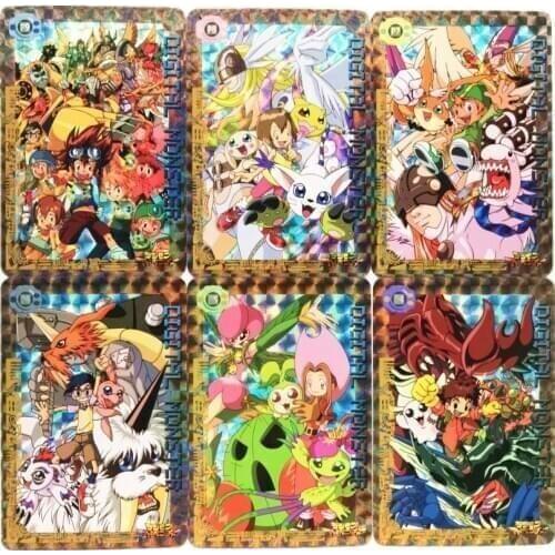 9pcs/set Digimon Digital Monster Big Collection of Redraw SeriesToys Hobbies Hobby Collectibles Game Collection Anime Cards
