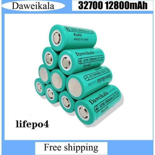 100% Original 32700 12800mAh 3.2V lifepo4 Rechargeable Battery Professional Lithium Iron Phosphate Power Battery with12.8 ah50A