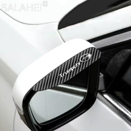 2Pcs Car Rear View Mirror Carbon Fiber Pattern Rain-proof Eyebrow For Trumpchi GA3 GA6 GA8 GS8 GS3 GS4 GS5 GS7 GS8 GM8 GM6 GAC