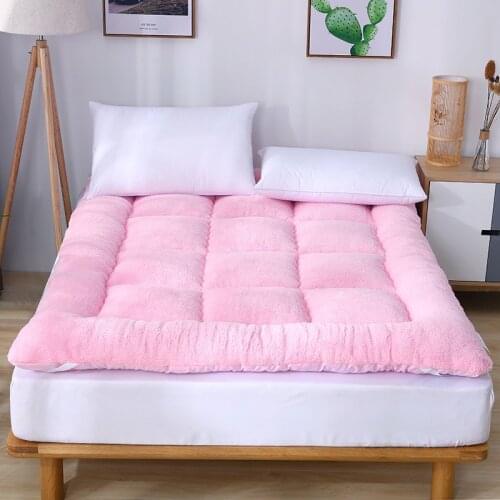 Velvet Mattress Thick Warm Tatami Mat Foldable Berber Fleece Student Mattress NEW Home Queen Twin Quilted King Size Textiles