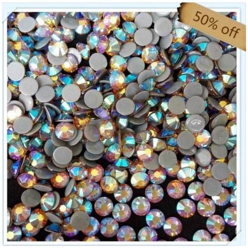 Shiny high level hot fix ss6 topaz ab stones 500 gross each lot ,free shipping hot fix stone for making t-shirt wholesale