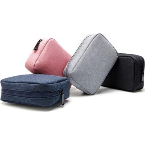 Travel Closet Organizer Case for Headphones Storage Bag Digital Portable Zipper Accessories Charger Data Cable USB Bag