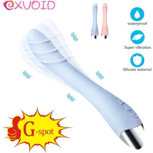 EXVOID AV Stick Vibrators Sex Toys for Women Clitoris Stimulator Adult Products G-spot Body Massager Silicone Long Vibrator