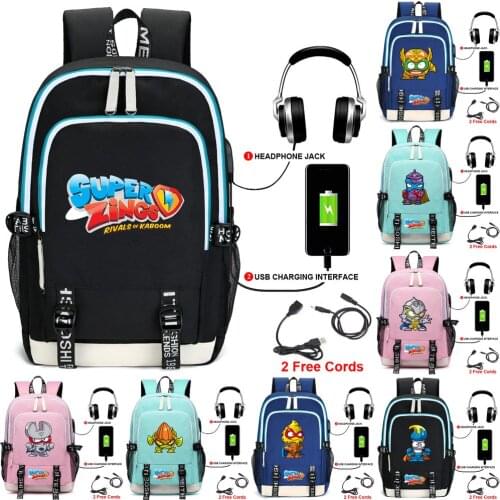 Hot Sale Super Zings Backpack Super Zings School Bag Rucksack Laptop Backpack For Women Men