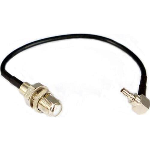 100pcs F to CRC9 cable F female to CRC9 right angle RG174 Pigtail cable 35-60cm for 3G/4G USB Modem
