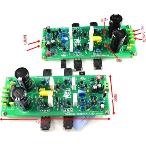 2PCS Direct Engraving X50 UK Classic Power Amplifier Original CLONE Finished Board