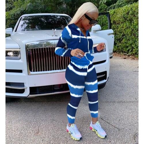 Women Streetwear Gradient Two Piece Set Long Sleeve Zipper Hoodies Tops Crop Top High Leggings Pants Tracksuit Outfits Winter