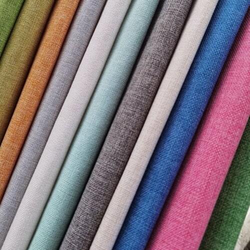 Linen Fabric Handmade DIY Thickening Comfortable Breathable Retro Tablecloth Hug Pillowcase Sofa Cover Bag Fabric Sewing Fabrics