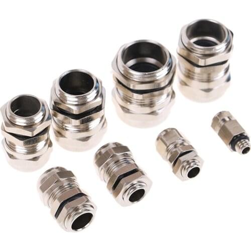 1pc M6 M8 M10 M 12 M14 M16 M18 Metric Cable Gland Waterproof Explosion Proof 304 Stainless Steel Connector