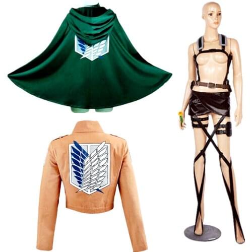 Attack On Titan Cloak Shingek No Kyojin Scouting Legion Harness Belts Hookshot Adjustable Anime Cosplay Costume
