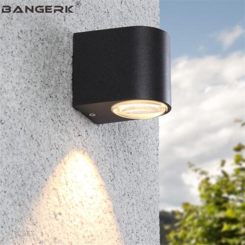 Outdoor Modern Wall Lamp Courtyard LED Porch Lights Spotlight Waterproof Sconce Wall Lamps Garden Art Decor Aluminum Lighting