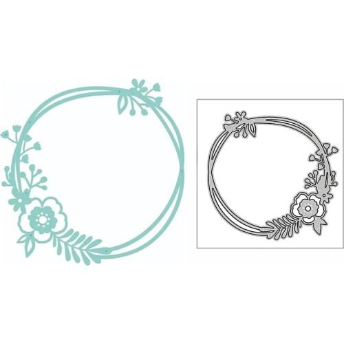 New Cherry Blossom Daisy Wreath 2020 Metal Cutting Dies for DIY Scrapbooking and Card Making Decorative Embossing Craft No Stamp