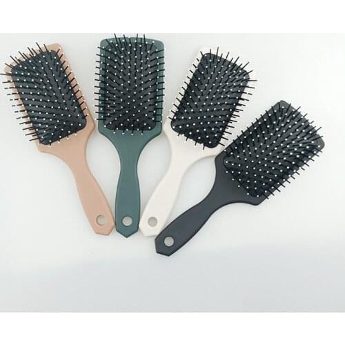Good Hand Feeling Hair Comb Air Bag Massage Comb Straight Abs Square Hair Brush Head Anti-static Smooth Styling Tools 4colors