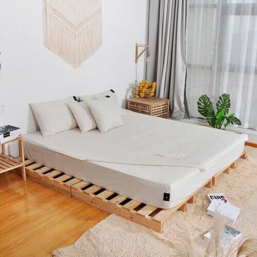 Organic Cotton Earthing Sheet ESD Grounded Bed Flat Sheets