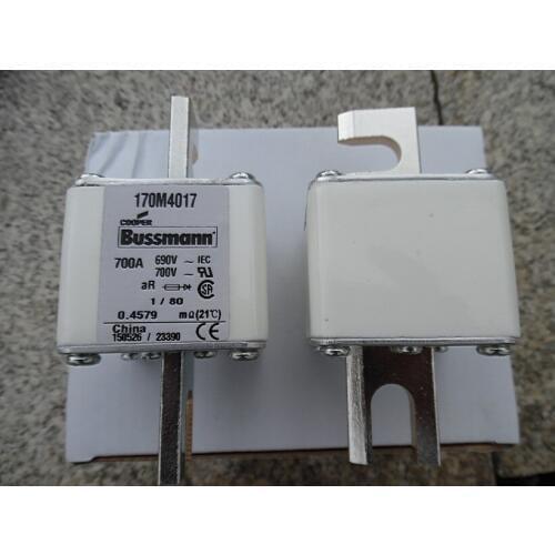 Fuses: 170M4017 700A 690V / 170M4067 700A 690V aR