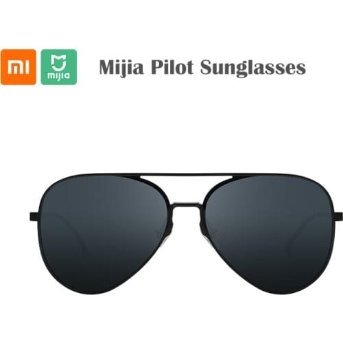 100% Origianl Xiaomi Mijia Aviator Pilot Sunglasses Traveler Sunglasses Polarized Lens for Drive Outdoor Man and Woman Anti-UV