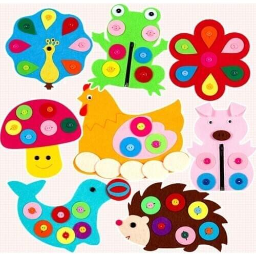 DIY Fabric Material Package Kid Toy Forest Animal Theme Handmade Felt Cutting Felt Non Woven Material Handmade Cloth New Style