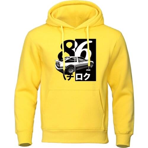 Men Drift Hoodies Japan Anime Hoodie Streetwear Daily Casual Pullover AE86 Initial D Homme Harajuku Sweatshirt Hip Hop Hoody