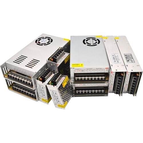 Universal AC DC 5V 9V 24V 48V Power Supply Transformer 1A 2A 3A 5A 10A 15A 20A 30A Switching Power Adapter 5 9 24 48 Volt Smps