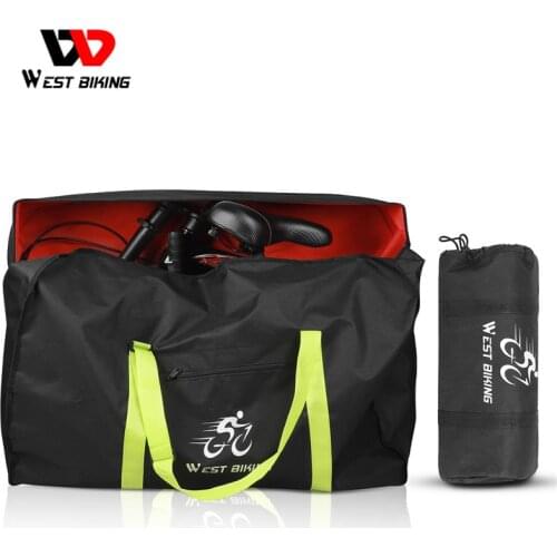 WEST BIKING Folding Bicycle Bag Bike Carry Bag 14/16/20/26/27.5 inch Folding Bike Dust-proof Cover Traveling bike Storage Bag