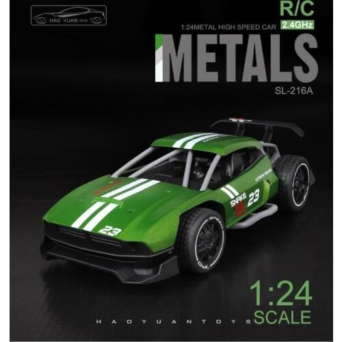 1:24 RC Car Alloy Body Remote Control 2.4GHz High Speed Race Car Off Road RC Drift Auto & Boy Toy Cool Cars