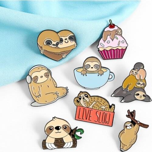 1pcs Lovely Sloth Alloy shoe charms shoe accessories DIY shoe decoration for croc jibz kids favor kawaii cute X-mas gift