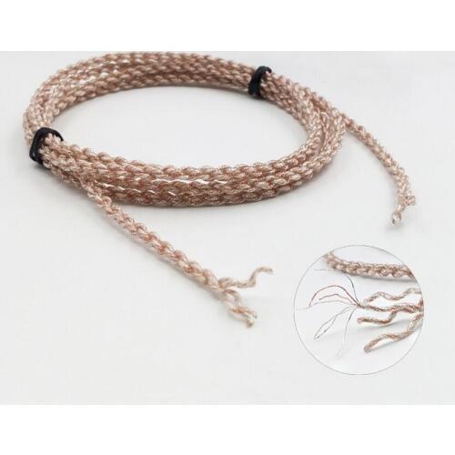 100Meters Dia:3 Copper Pure Silver Mixed 7N OCC Alloy 28 Cores Braided Earphone Audio Cable For DIY Custom Headset Wire