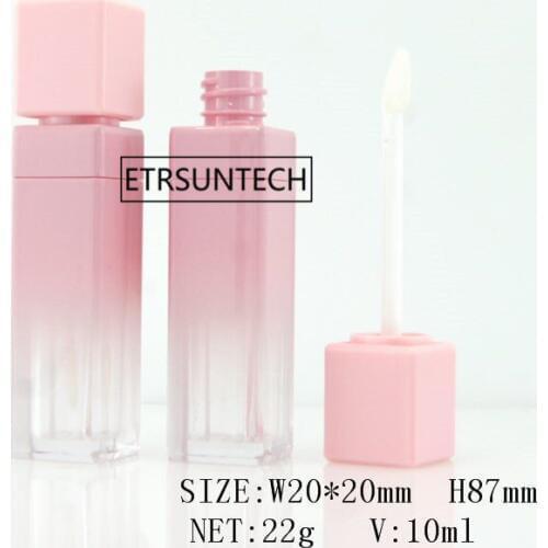 100pcs 10ml Pink Gradient lip gloss tubes,Empty lip balm bottle, Lipstick Cosmetic packing container F3252