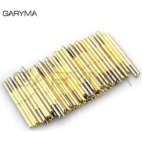 100Pcs P125-Q1 Dia 1.7mm Spring Test Probes Pogo Pin Length 33.35mm Stroke Spring Froce:180g Tool