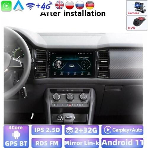 Navigation Android Car Radio Multimedia DVD player For Skoda Kodiaq 2016 2017 2018 Autoradio GPS Tape recorde Wifi