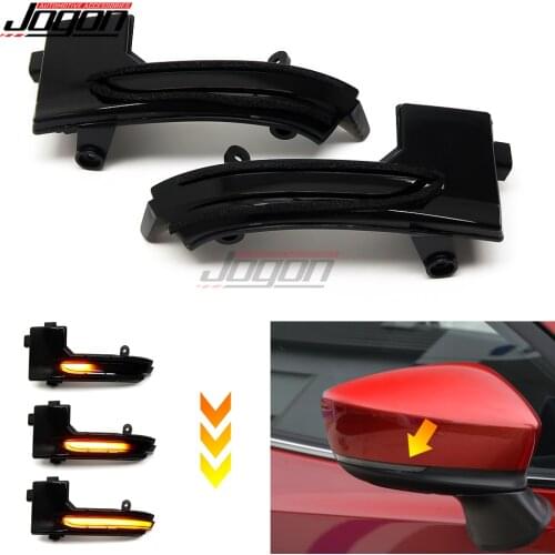For Mazda 3 Axela Mazda 6 Atenza 2017 2018 Black LED Dynamic Turn Signal Blinker Sequential Indicator Side Mirror Light Lamp