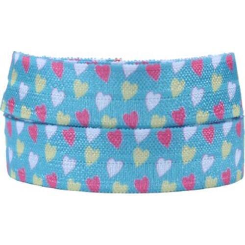 FLRA Elastic5/8" 15mm cartoon FOE Fold Over Elastic Ribbon stretchy webbing Headband Hair band Accessory