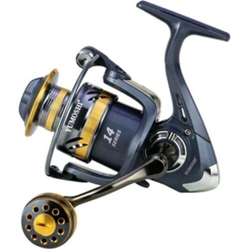 Lightweight All‑metal Rocker Arm Sea Rod Spinning Line Fishing Reel KS2000-7000 Dropship