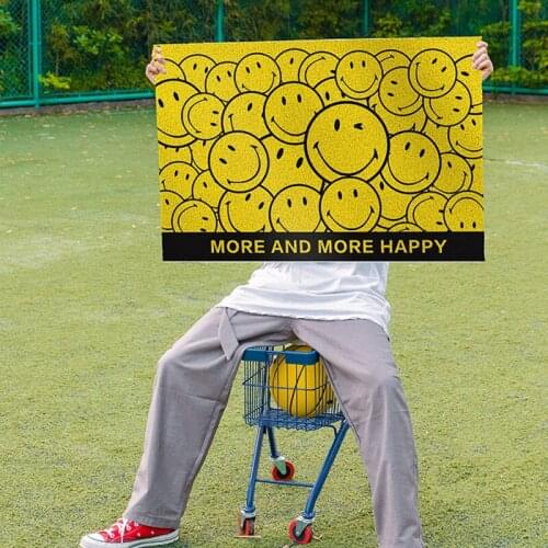 Small Cute Door Mat PVC Anti-slip Mat Living Room Mat Silk Loop Dustproof Entrance Door Mat Carpet Custom Can Be Cut Mat Carpet