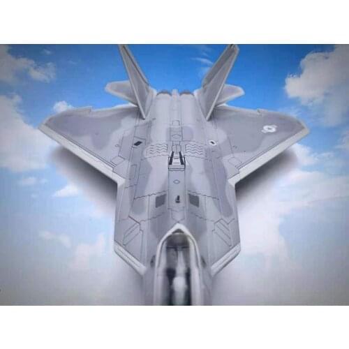 1/72 Scale American F-22 Raptor Stealth F22 Fighter Alloy Aircraft Model Military Toy Collection Gift Finished Airplane Display