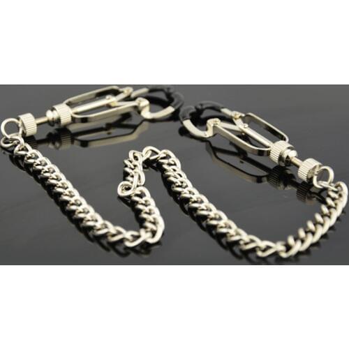 Metal Nipple Clamps Mimi Stimulate Breast Clip Sex Toys For Adult Games BDSM Bondage Fetish Couples Torture Tools Labia Clamp