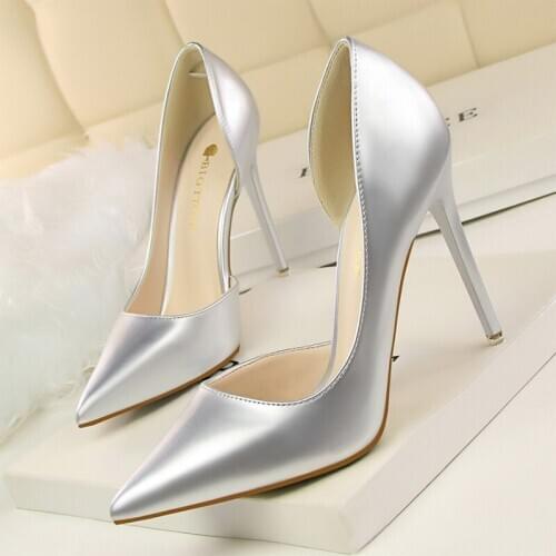 Fashion Heels Women Pumps Sexy Stiletto High Heels Ladies Classic Pointed Toe Shallow Party Wedding Shoes Women