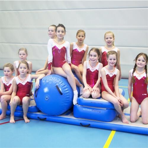 Free Shipping Inflatable Gymnastics Tumbling Mat Air Tumbling Track Set Air Floor Mat Inflatable Air Track For Home/cheerleading