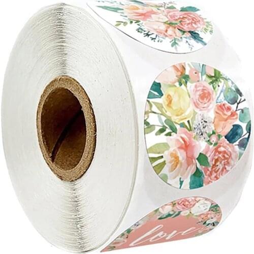 100-500 Pieces Of Thank You Stickers With Love Scrapbook Stickers Envelope Packaging Stamps Handmade Stationery Labels