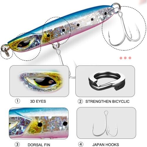 Nobey 6pcs 6cm 30g 7cm 40g metal jigging fishing lure shore spoon jig bait Saltwater fishing lure for Perch fish new