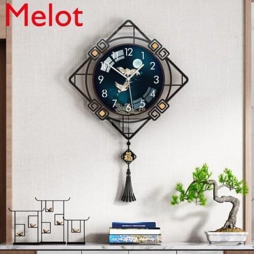 New Chinese Clock Wall Clock Living Room Home Affordable Luxury Fashion Clock Modern Minimalist Creative Town House