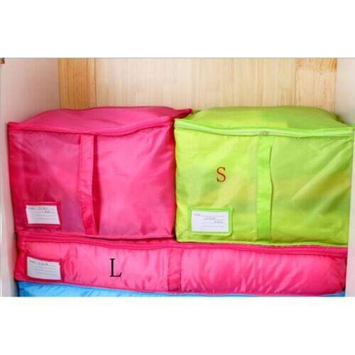 Zipper Oxford Storage Bag Clothing Quilts Sorting Organizer Underwear Socks Clothes Organizer Storage Bag