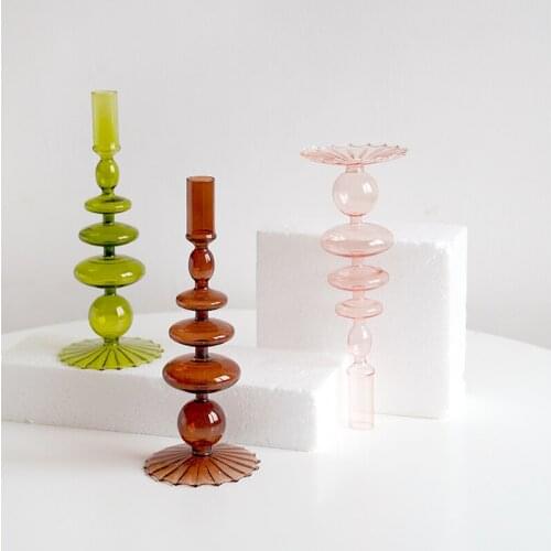 Candle Holders For Home Decor Glass Table Nordic Candelabra Decorative Candelabros Wedding Candlestick