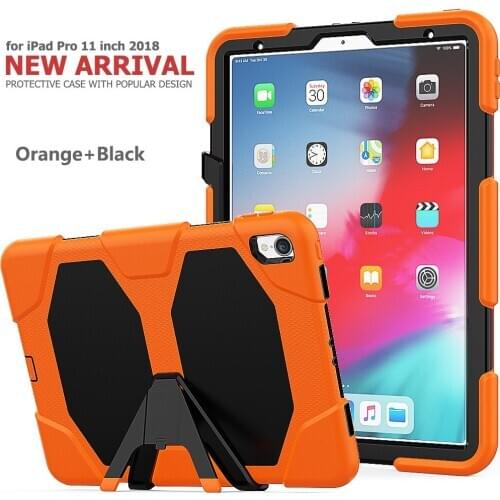 Shockproof Hard Case for ipad Pro 11 Case 2020 with Removable Kickstand Front Screen Protector Heavy Duty Silicone Tablet Cover