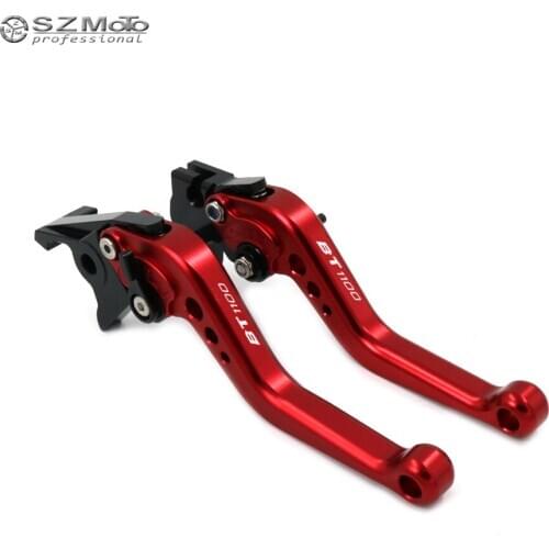 Adjustable Short Long Brake Clutch Levers For YAMAHA BT1100 2003-2004 Motorcycle Accessories Green With Logo