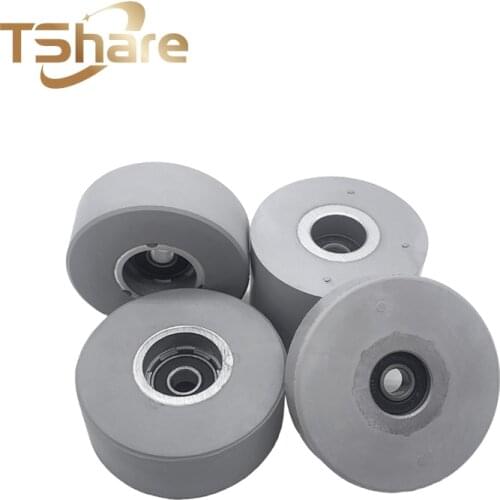 10 PCS/LOT Press Wheel Rubber Roller Woodworking Machinery Parts Smooth Surface Roller for Automatic Edge Banding Machine