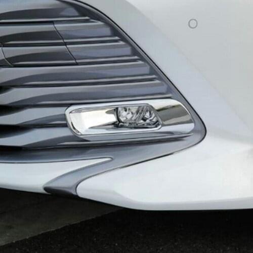SBTMY ABS Plastic Front fog lamp decoration Cover For Toyota Camry 2018 2019 XV70 Accessories Car Styling