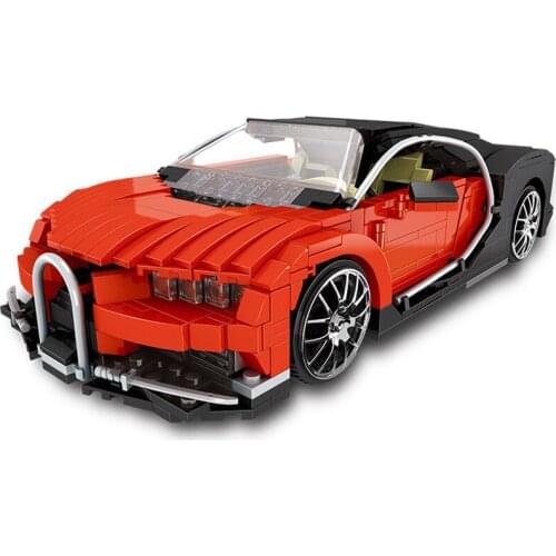 Speed Champions Supercar Red Gallon Racing Sports Car Building Blocks Rally Racers Vehicle Bricks MOC Model Toys For Kids Gift